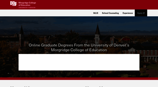 morgridgeonline.du.edu