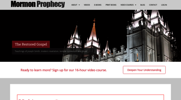 mormonprophecy.com