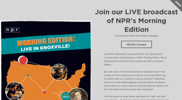 morningeditionliveinknoxville.splashthat.com