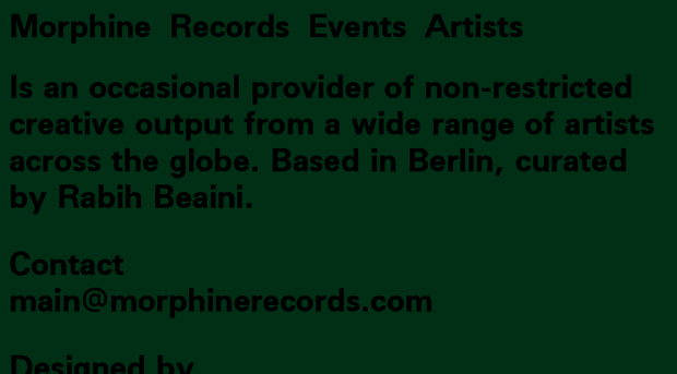 morphinerecords.com