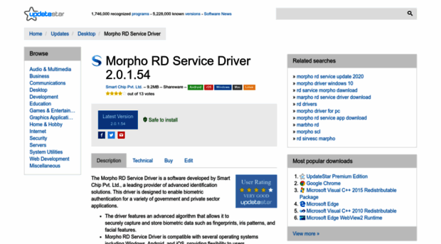 morpho-rd-service-driver.updatestar.com