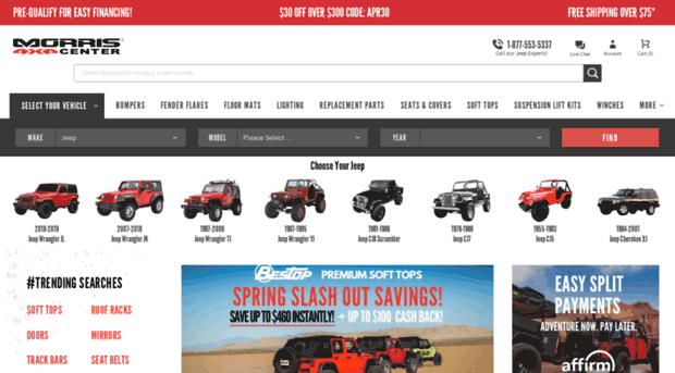 morris jeep wrangler parts