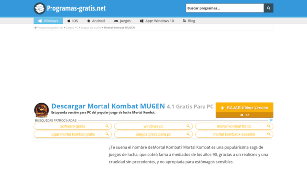 mortal-kombat-mugen.programas-gratis.net