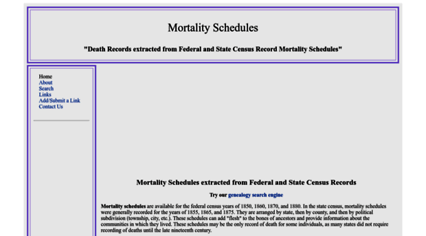 mortality-schedules.com