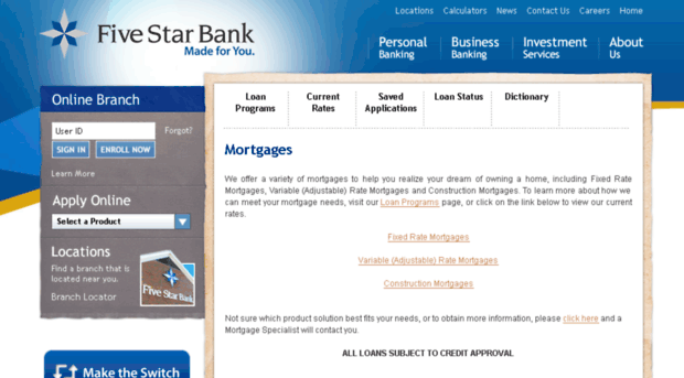 mortgage.five-starbank.com