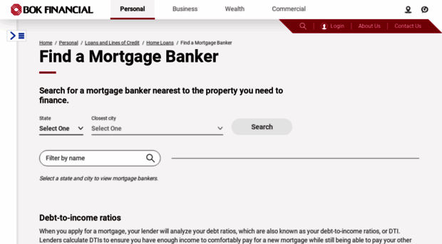 mortgagebanker.bokf.com