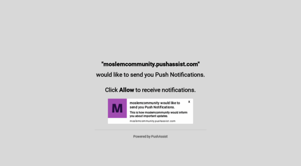 moslemcommunity.pushassist.com