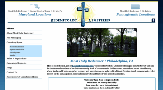 mostholyredeemercemetery.com