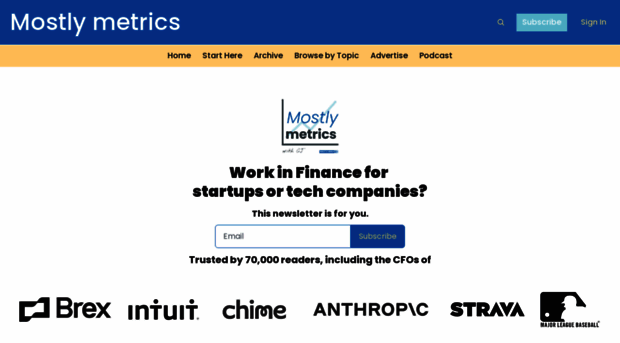 mostlymetrics.com