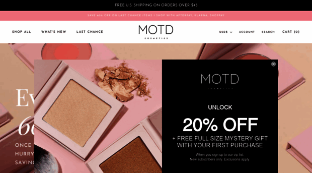 motdcosmetics.com