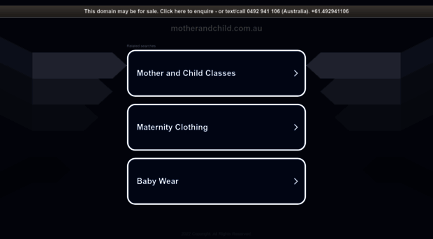 motherandchild.com.au