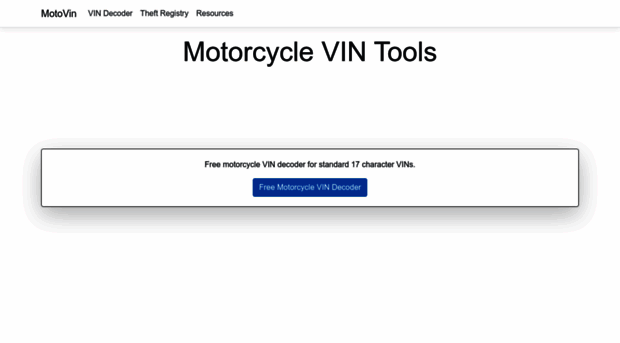 motorcycle.vin
