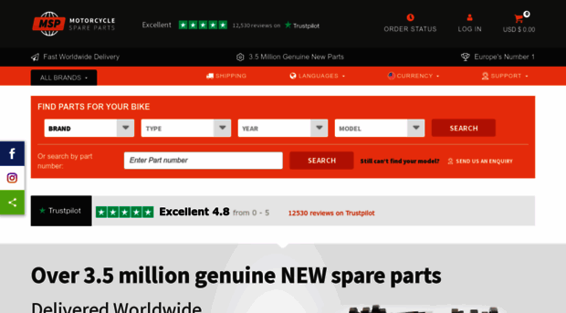 motorcyclespareparts.eu