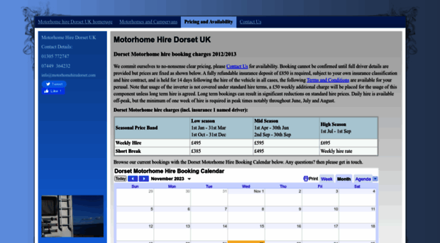 motorhomehiredorset.com