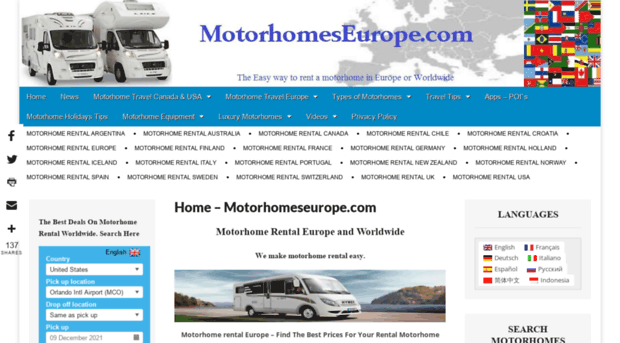 motorhomeseurope.com