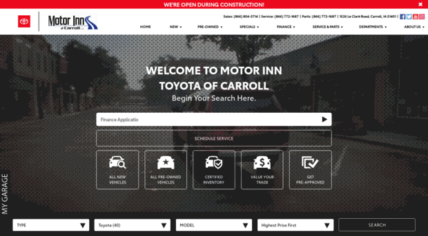 motorinntoyotaofcarroll.com