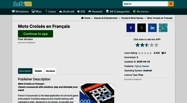 mots-croises-en-francais.soft112.com
