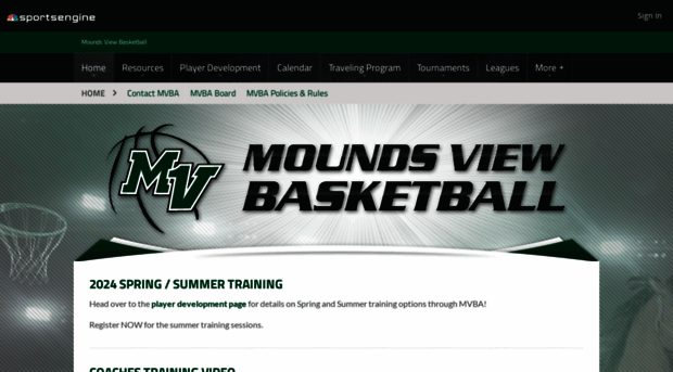 moundsviewbasketball.com