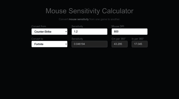 mousesensitivity.net