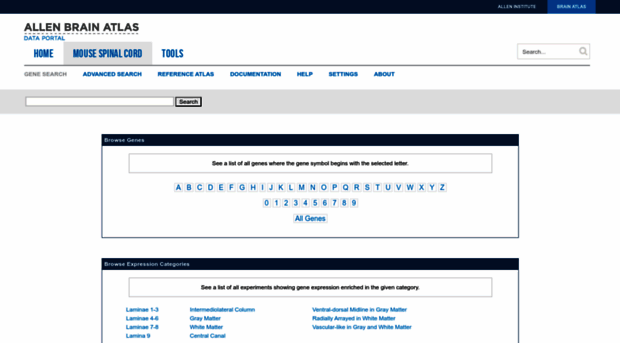 mousespinal.brain-map.org