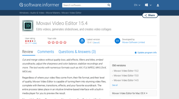 movavi-video-editor.software.informer.com