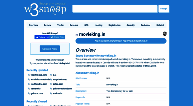 movieking.in.w3snoop.com