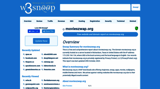 movieszwap.org.w3snoop.com