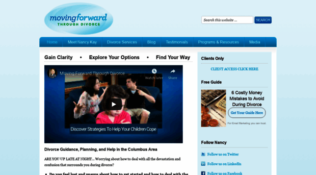 movingforwardthroughdivorce.com