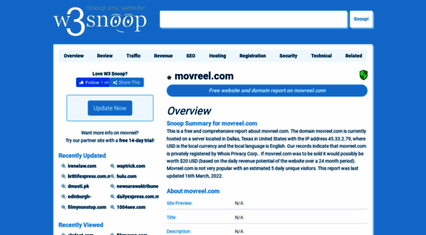 movreel.com.w3snoop.com