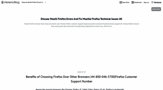 mozillafirefoxcustomercare.hatenablog.com