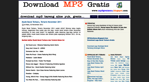 download lagu barat lama