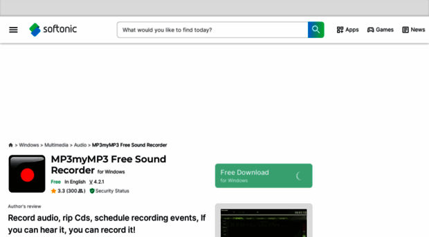 mp3mymp3-free-sound-recorder.en.softonic.com
