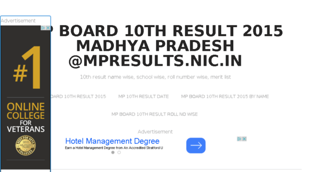 mpboard10thresult2015.co.in