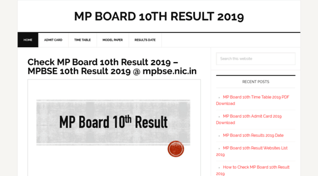 mpboard10thresults2018.net