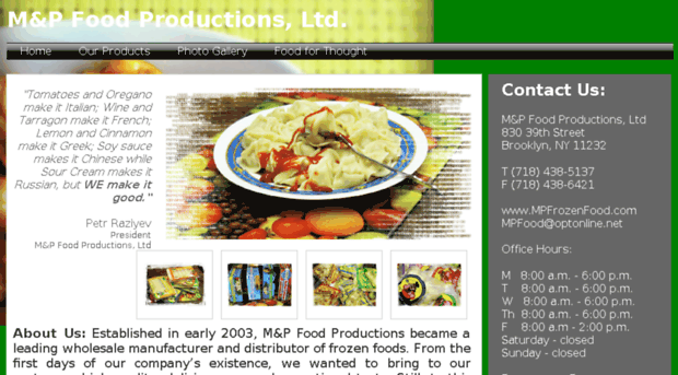 mpfrozenfood.com