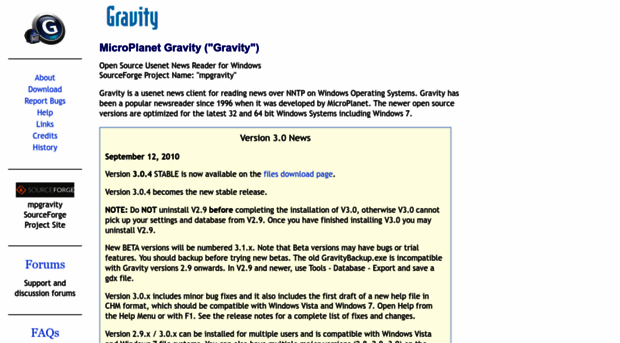mpgravity.sourceforge.net