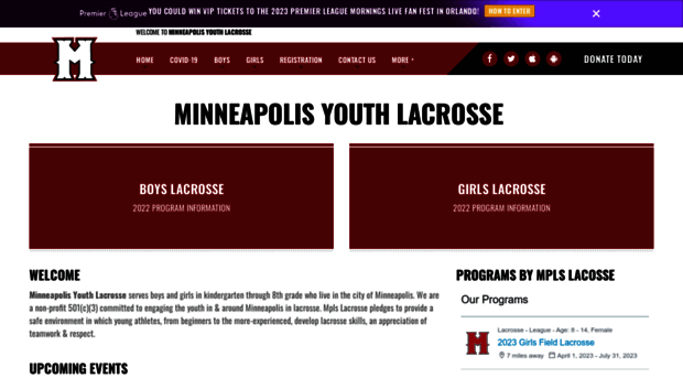 mplsyouthlacrosse.com