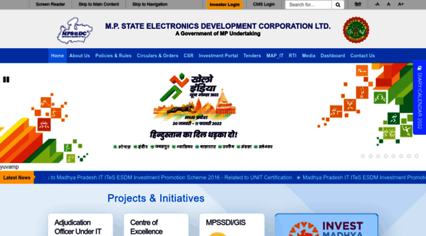 mpsedc.mp.gov.in - :: M.P. State Electronics Deve... - Mpsedc M P