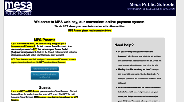 mpswebpay.mpsaz.org