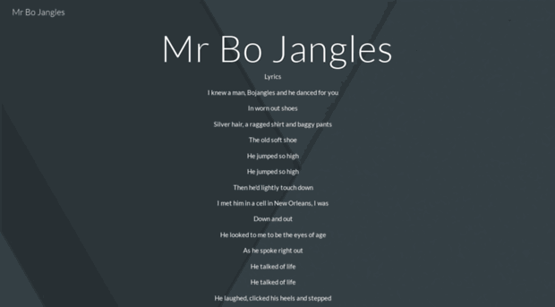 mrbojangles.com