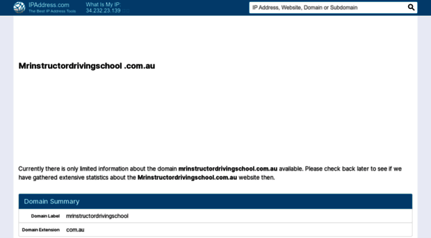 mrinstructordrivingschool.com.au.ipaddress.com