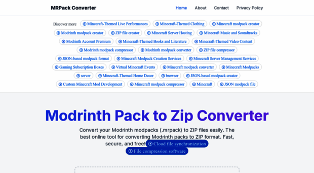mrpacktozip.playdown.in