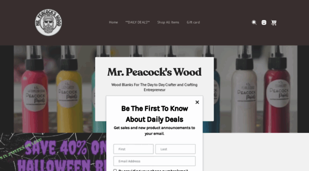 mrpeacockswood.com