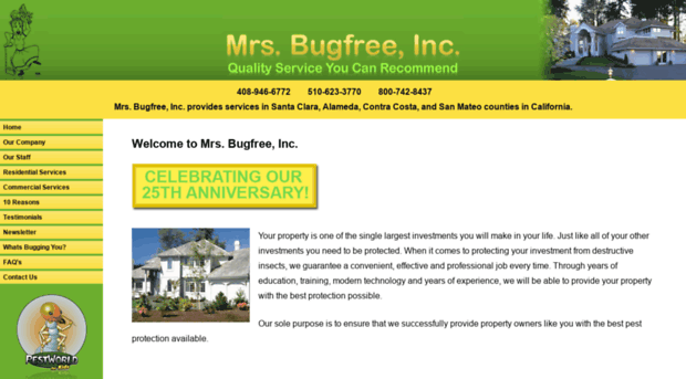 mrsbugfreeinc.com