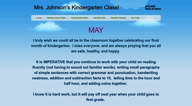 mrsjohnsonskindergartenclass.weebly.com