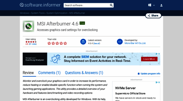 msi-afterburner.software.informer.com