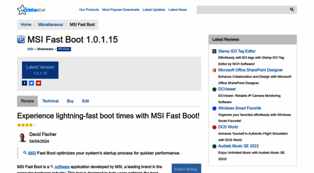 msi-fast-boot.updatestar.com