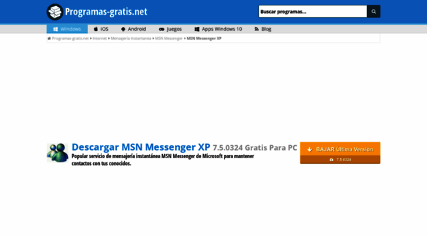 msn-messenger-xp.programas-gratis.net