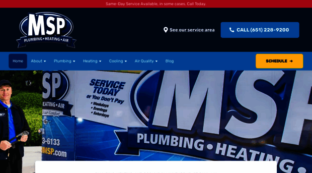 mspplumbingheatingair.com