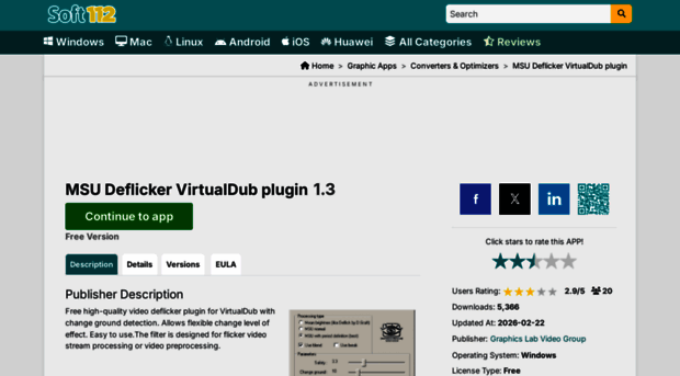 msu-deflicker-virtualdub-plugin.soft112.com